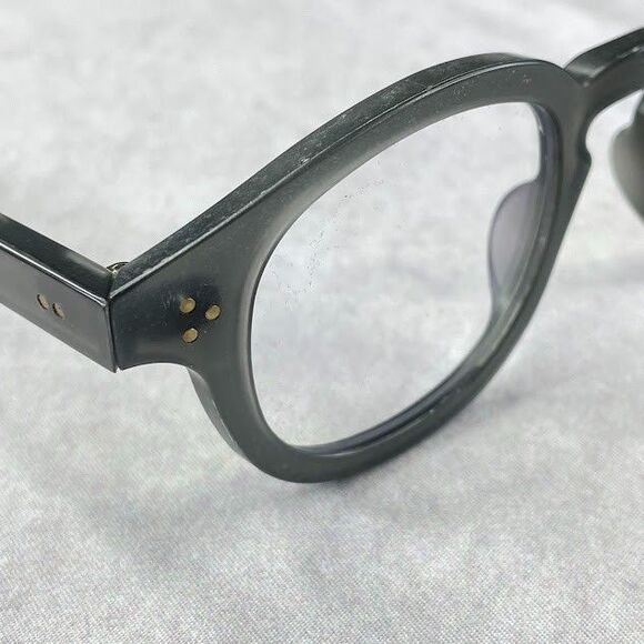Genusee Blue Light Glasses Smoke Gray Recycled Round Frames Retro Eyeglasses NEW - Picture 7 of 13
